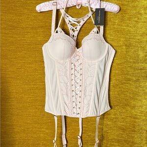 Marlies Dekkers Blush Lace-Up Bralette